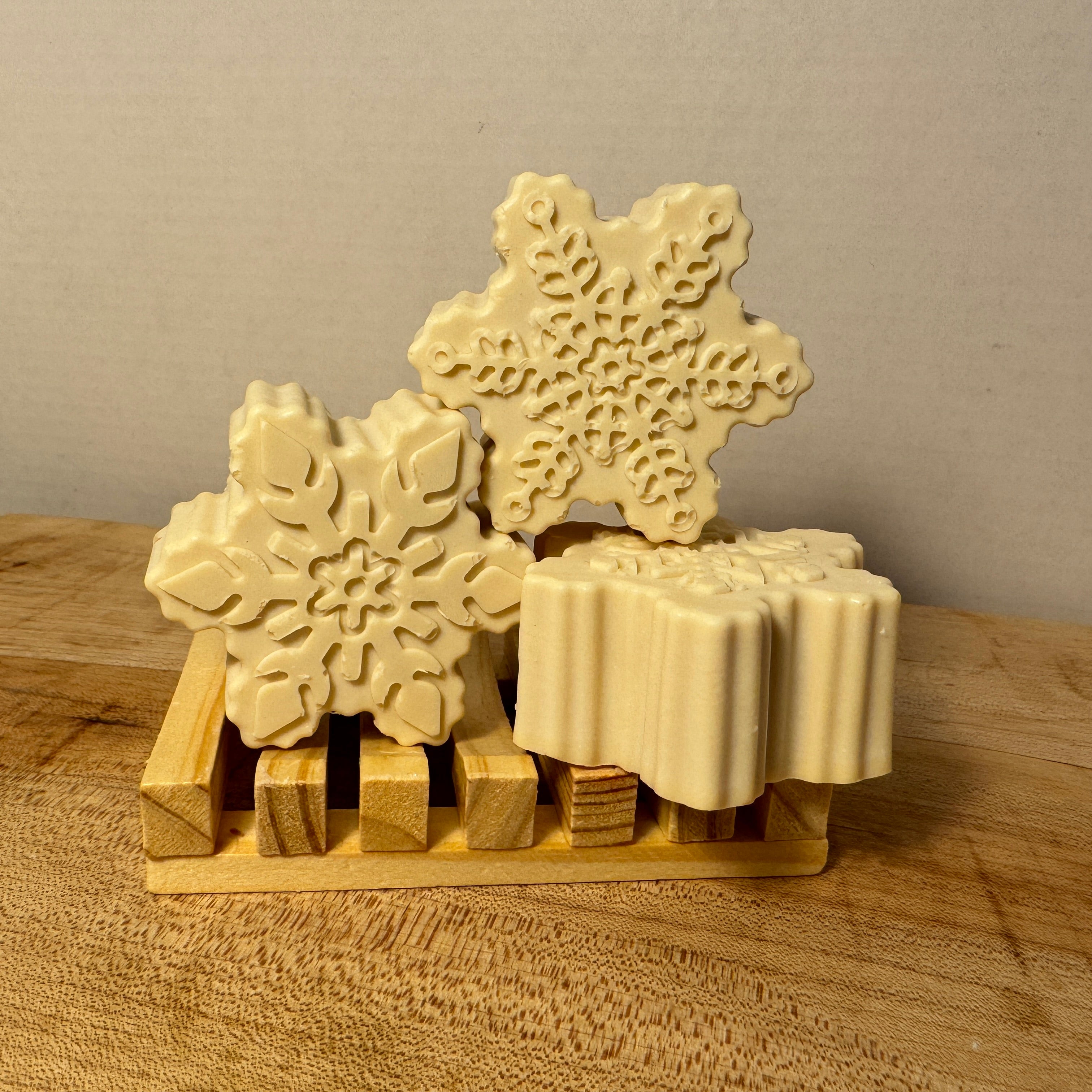 Creamy "Holiday Cheer" Snowflake